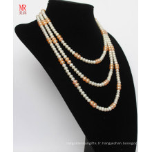 Collier de perles Long Geniue Feshwater (EN1307)